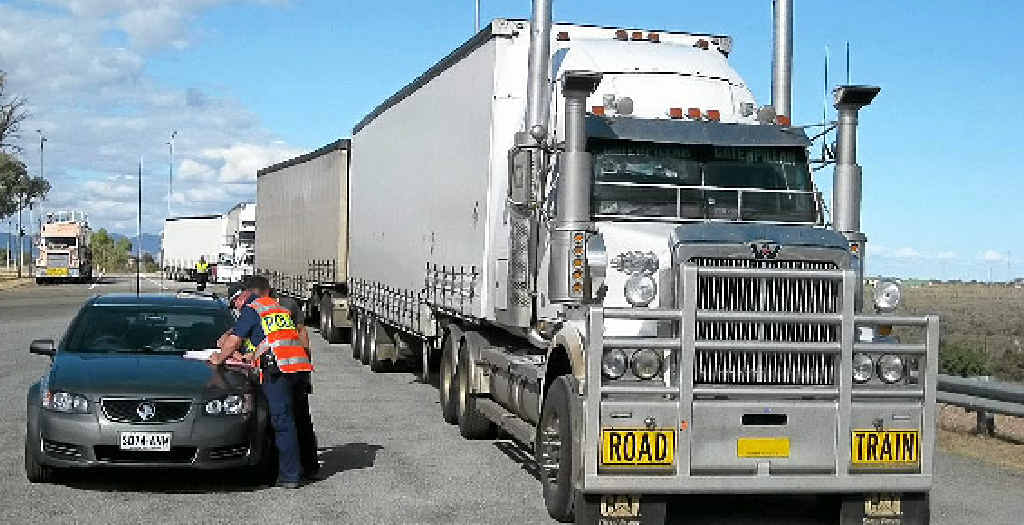 CAUGHT: Police intercept a driver who tested positive to meth, as a part of Austrans. The truck’s speed limiter had also been tampered with and the tyres were defective. CAUGHT: Police intercept a driver who tested positive to meth, as a part of Austrans. The truck’s speed limiter had also been tampered with and the tyres were defective.